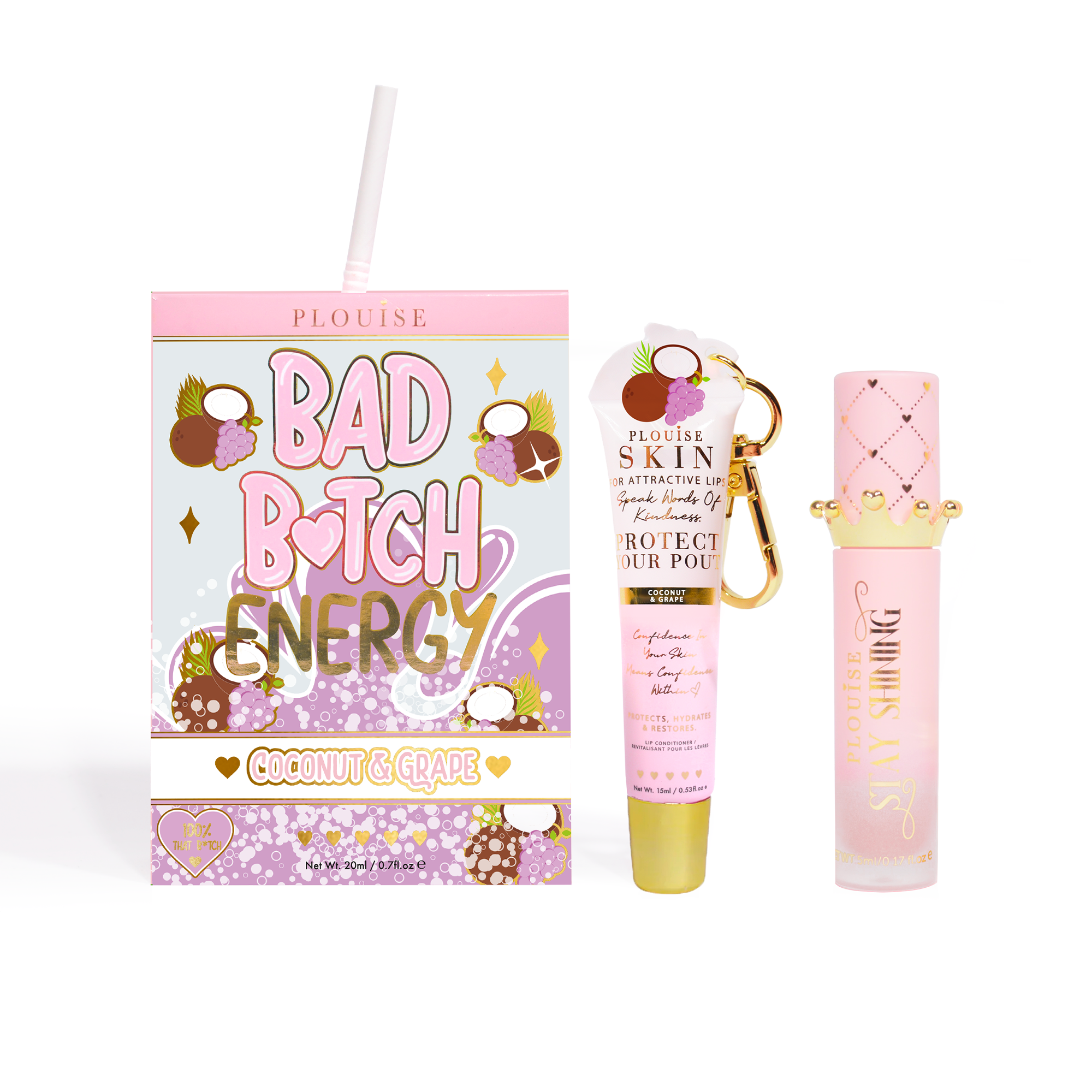 Bad Bitch Energy Lip Conditioner & Lip Oil Duo